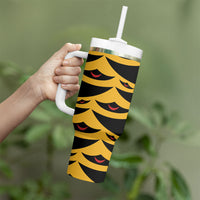 Hawaii Ahu Ula Inspired Tumbler With Handle Yellow Version LT05 - Polynesian Pride
