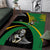 New Zealand And South Africa Rugby Area Rug 2023 Springboks Combine All Black Silver Fern LT05 Green - Polynesian Pride