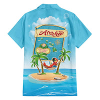 Aloha Hawaii Family Matching Long Sleeve Bodycon Dress and Hawaiian Shirt Funny Macaw Parrot Tropical Vibe