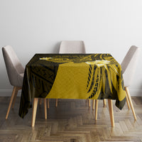Hawaii State Motto Tablecloth Hawaiian Tribal Gold Hammerhead Shark LT05 - Polynesian Pride