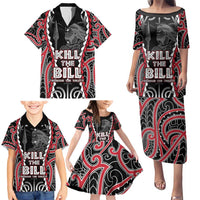 Aotearoa Waitangi Day Family Matching Puletasi and Hawaiian Shirt Maori Warrior Tribal Tattoo LT05 - Polynesian Pride