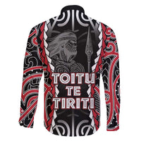 Aotearoa Waitangi Day Family Matching Short Sleeve Bodycon Dress and Hawaiian Shirt Maori Warrior Tribal Tattoo LT05 - Polynesian Pride