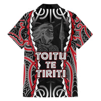 Aotearoa Waitangi Day Family Matching Tank Maxi Dress and Hawaiian Shirt Maori Warrior Tribal Tattoo LT05 - Polynesian Pride