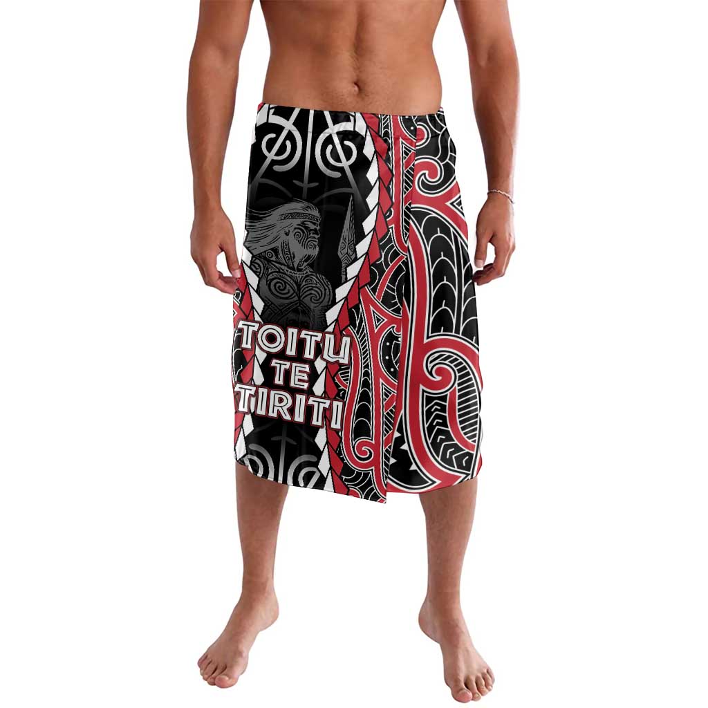 Aotearoa Waitangi Day Lavalava Maori Warrior Tribal Tattoo LT05 Black - Polynesian Pride