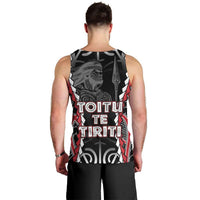 Aotearoa Waitangi Day Men Tank Top Maori Warrior Tribal Tattoo