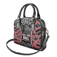 Aotearoa Waitangi Day Shoulder Handbag Maori Warrior Tribal Tattoo LT05 - Polynesian Pride