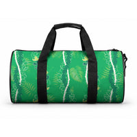 Hawaii Maile Lei Duffle Bag With Green Monstera Pattern LT05 One size Green - Polynesian Pride