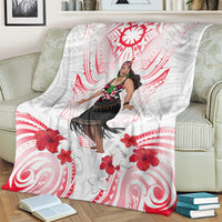 New Zealand Women's Day Blanket Maori Wahine Polynesian Pattern