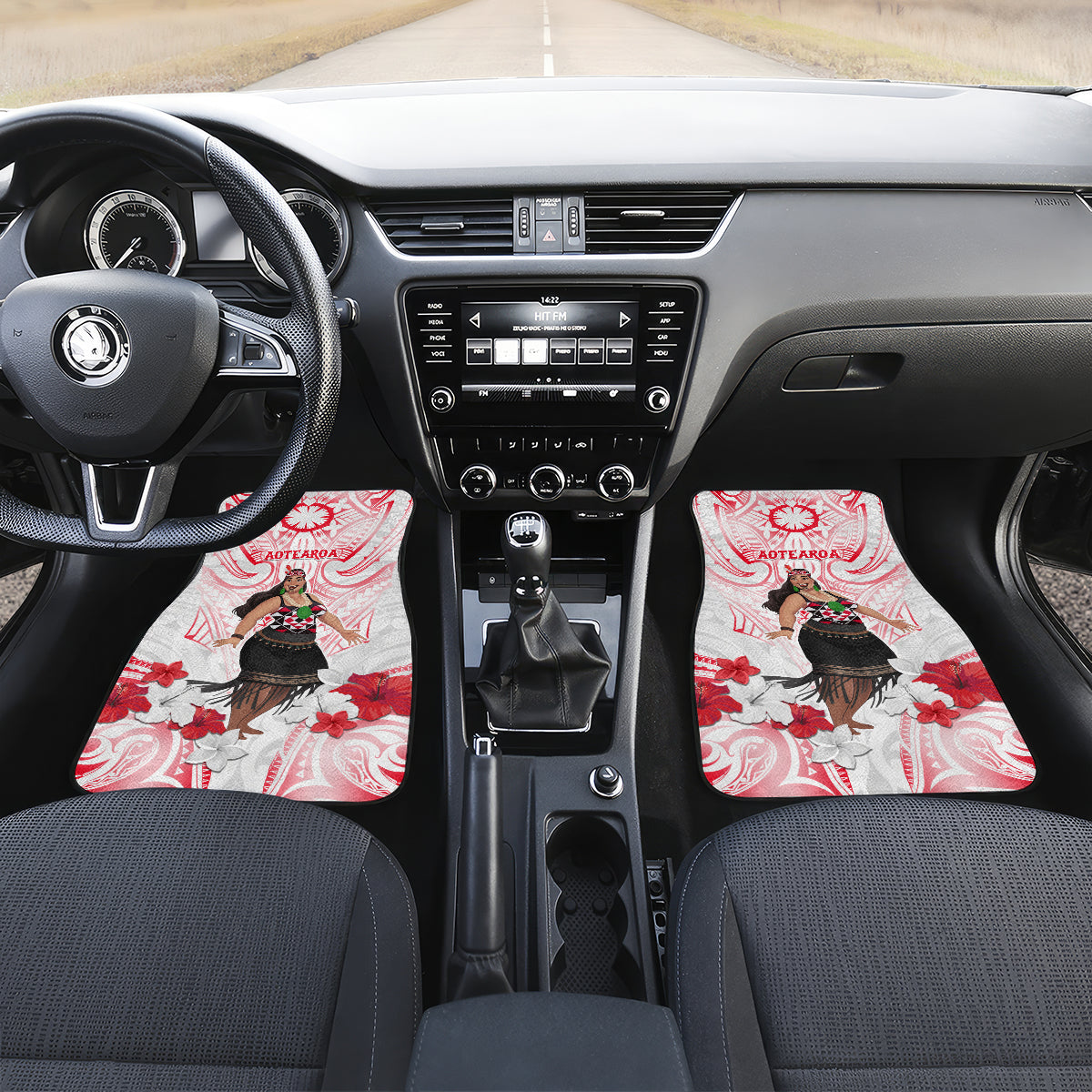 New Zealand Women's Day Car Mats Maori Wahine Polynesian Pattern