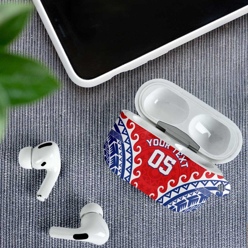 Custom Tuamotu Archipelago AirPods Case Polynesian Tribal Tattoo