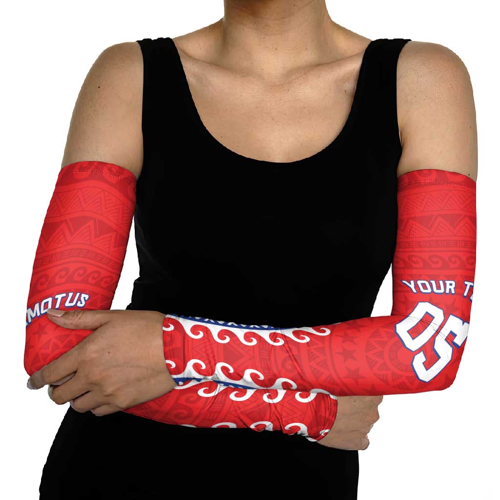 Custom Tuamotu Archipelago Arm Sleeves Polynesian Tribal Tattoo