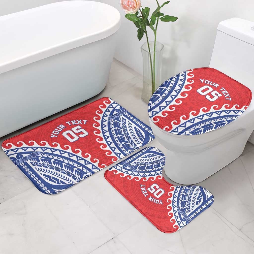 Custom Tuamotu Archipelago Bathroom Set Polynesian Tribal Tattoo
