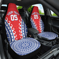 Custom Tuamotu Archipelago Car Seat Cover Polynesian Tribal Tattoo