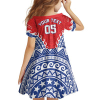 Custom Tuamotu Archipelago Family Matching Off The Shoulder Long Sleeve Dress and Hawaiian Shirt Polynesian Tribal Tattoo LT05 - Polynesian Pride
