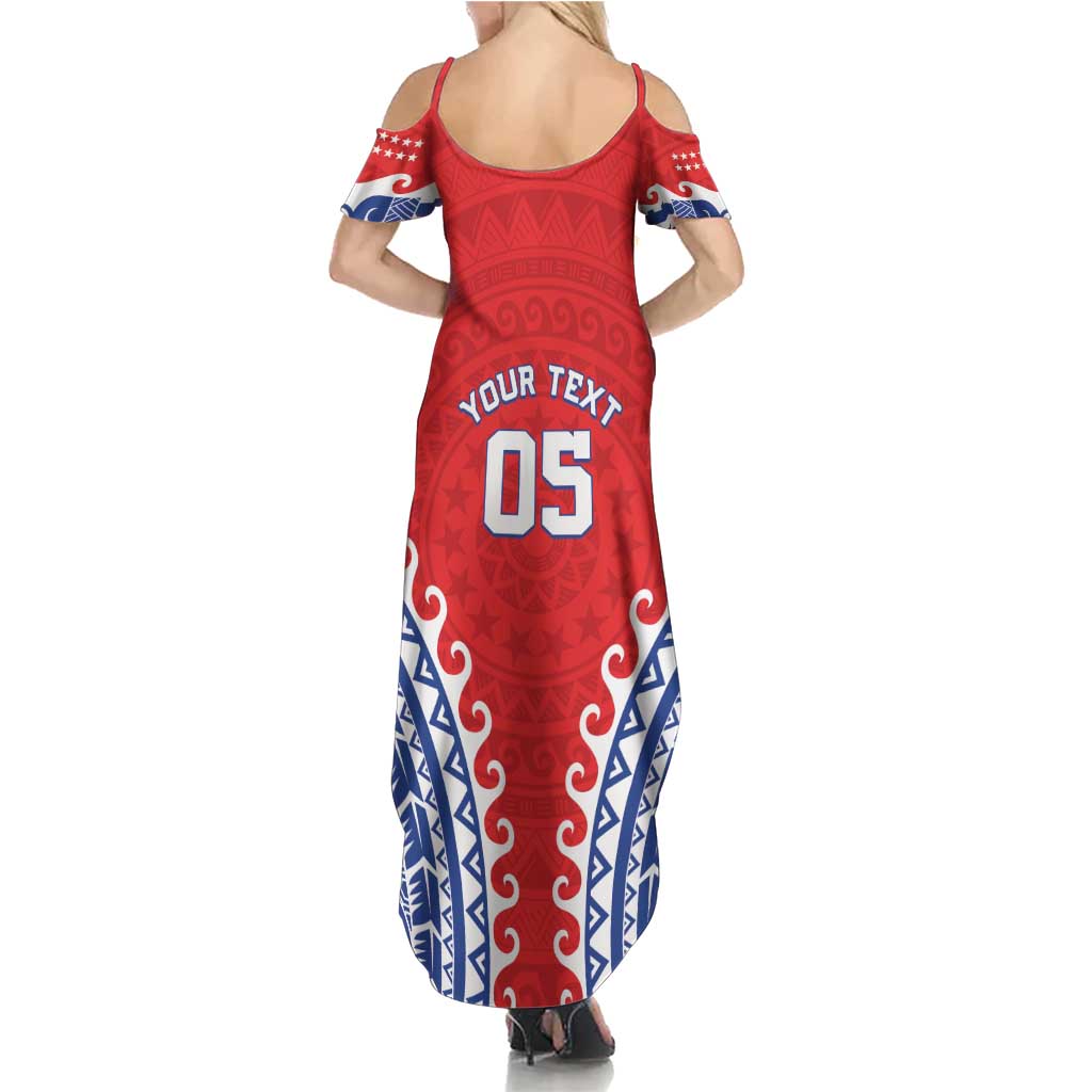Custom Tuamotu Archipelago Family Matching Summer Maxi Dress and Hawaiian Shirt Polynesian Tribal Tattoo LT05 - Polynesian Pride