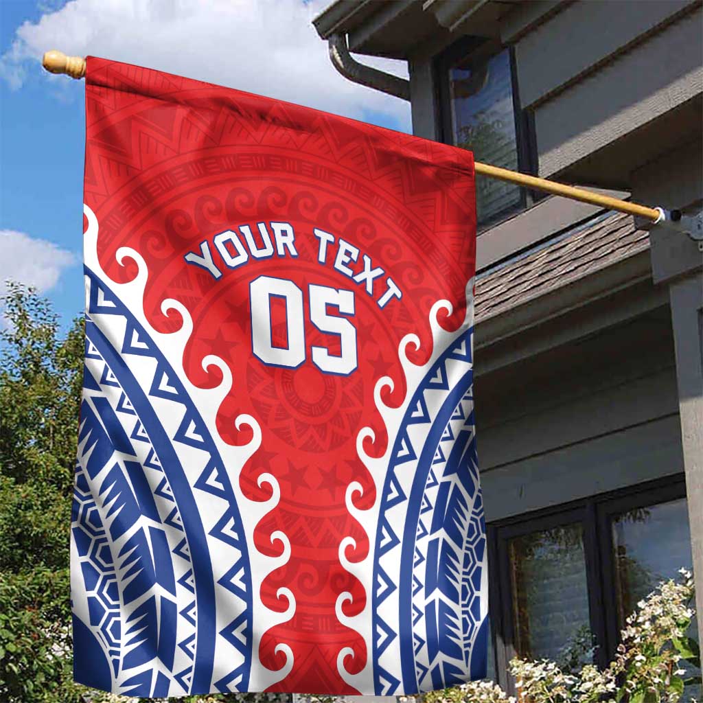 Custom Tuamotu Archipelago Garden Flag Polynesian Tribal Tattoo