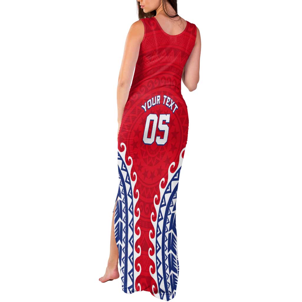 Custom Tuamotu Archipelago Tank Maxi Dress Polynesian Tribal Tattoo LT05 - Polynesian Pride