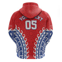 Custom Tuamotu Archipelago Zip Hoodie Polynesian Tribal Tattoo LT05 - Polynesian Pride