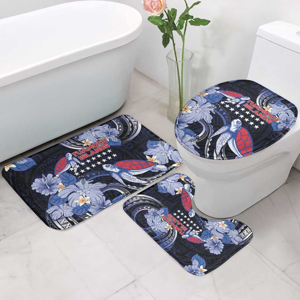Tuamotu Islands Bathroom Set Polynesian Pattern With Turtle