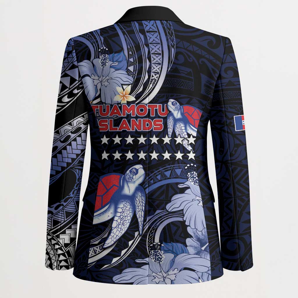Tuamotu Islands Blazer Polynesian Pattern With Turtle