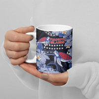 Tuamotu Islands Ceramic Mug Polynesian Pattern With Turtle