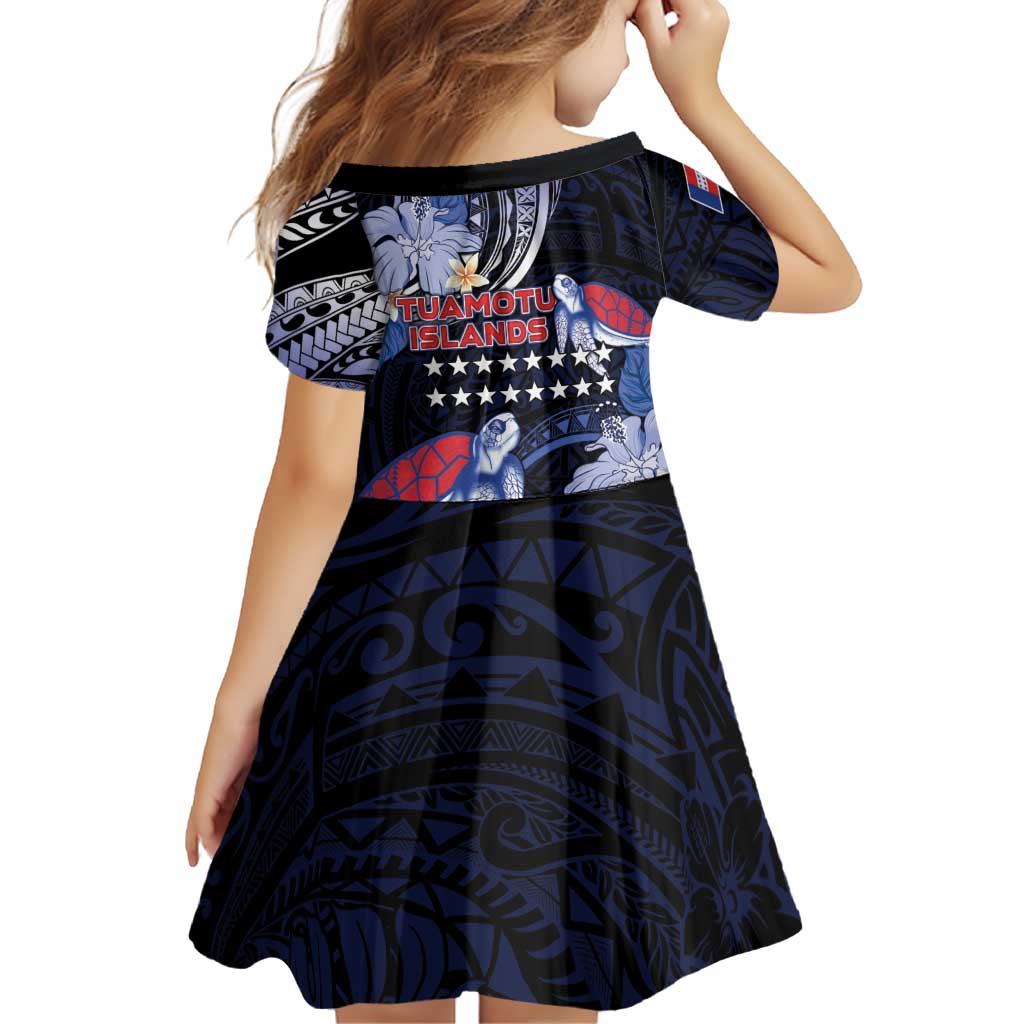 Tuamotu Islands Family Matching Off The Shoulder Long Sleeve Dress and Hawaiian Shirt Polynesian Pattern With Turtle LT05 - Polynesian Pride