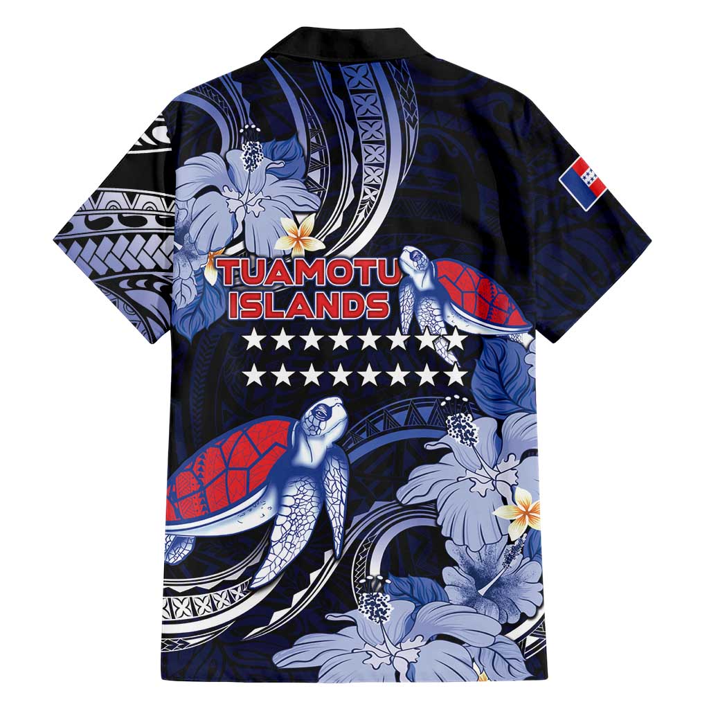 Tuamotu Islands Family Matching Off The Shoulder Long Sleeve Dress and Hawaiian Shirt Polynesian Pattern With Turtle LT05 - Polynesian Pride