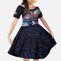 Tuamotu Islands Family Matching Summer Maxi Dress and Hawaiian Shirt Polynesian Pattern With Turtle