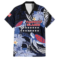 Tuamotu Islands Family Matching Tank Maxi Dress and Hawaiian Shirt Polynesian Pattern With Turtle