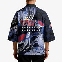 Tuamotu Islands Kimono Polynesian Pattern With Turtle