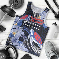 Tuamotu Islands Men Tank Top Polynesian Pattern With Turtle