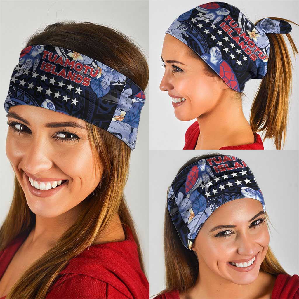 Tuamotu Islands Neck Gaiter Polynesian Pattern With Turtle