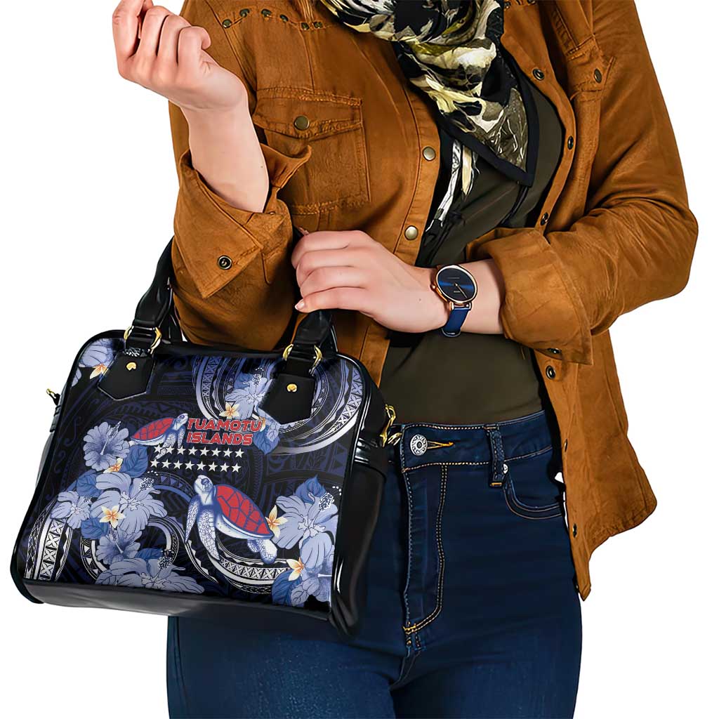 Tuamotu Islands Shoulder Handbag Polynesian Pattern With Turtle