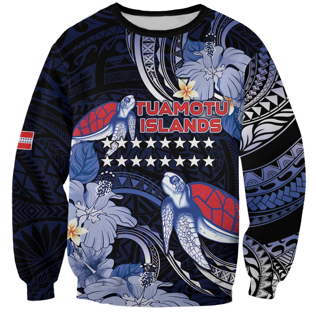 Tuamotu Islands Sweatshirt Polynesian Pattern With Turtle