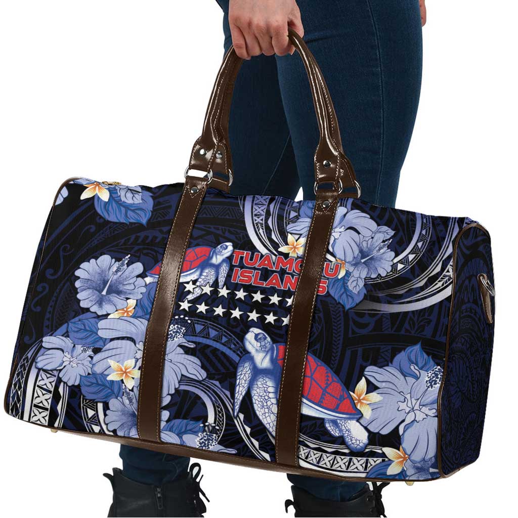Tuamotu Islands Travel Bag Polynesian Pattern With Turtle