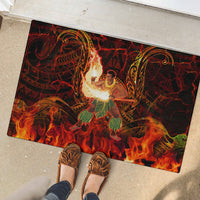 Samoa Siva Afi Festival Rubber Doormat Fire Knife Dancing