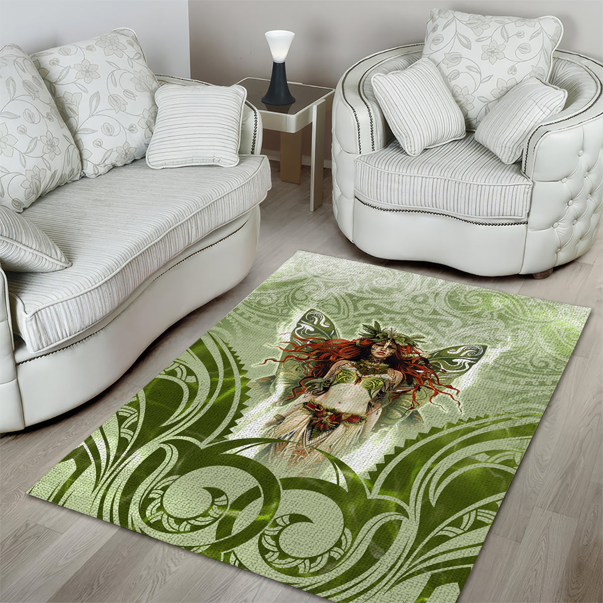 New Zealand Maori Fairy Patupaiarehe Area Rug Polynesian Style LT05 - Polynesian Pride