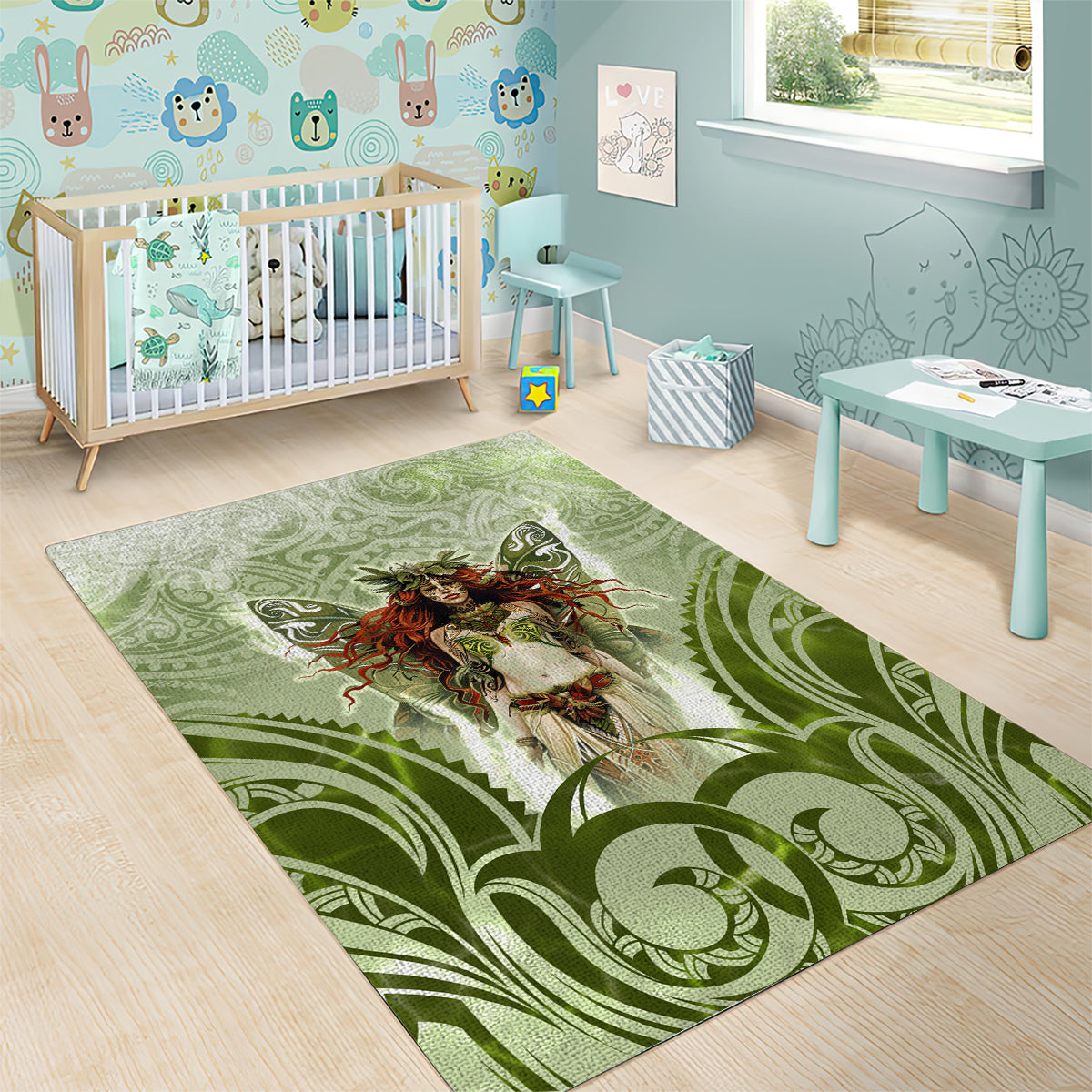 New Zealand Maori Fairy Patupaiarehe Area Rug Polynesian Style LT05 - Polynesian Pride