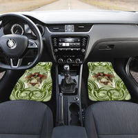 New Zealand Maori Fairy Patupaiarehe Car Mats Polynesian Style LT05 Set 2pcs - Front Red - Polynesian Pride