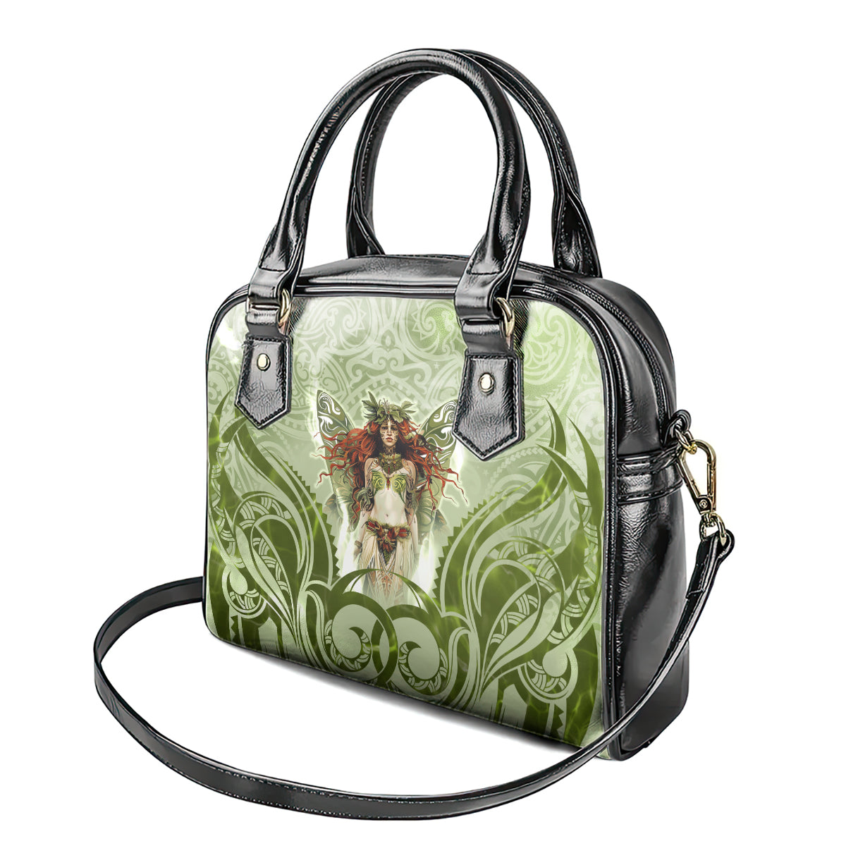 New Zealand Maori Fairy Patupaiarehe Shoulder Handbag Polynesian Style LT05 - Polynesian Pride