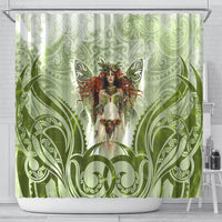New Zealand Maori Fairy Patupaiarehe Shower Curtain Polynesian Style LT05 - Polynesian Pride