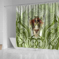 New Zealand Maori Fairy Patupaiarehe Shower Curtain Polynesian Style LT05 - Polynesian Pride