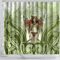 New Zealand Maori Fairy Patupaiarehe Shower Curtain Polynesian Style LT05 - Polynesian Pride
