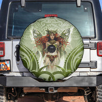 New Zealand Maori Fairy Patupaiarehe Spare Tire Cover Polynesian Style LT05 Red - Polynesian Pride