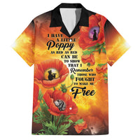 ANZAC Day Red Poppy Family Matching Summer Maxi Dress and Hawaiian Shirt Honoring The ANZAC Spirit LT05 Dad's Shirt - Short Sleeve Orange - Polynesian Pride