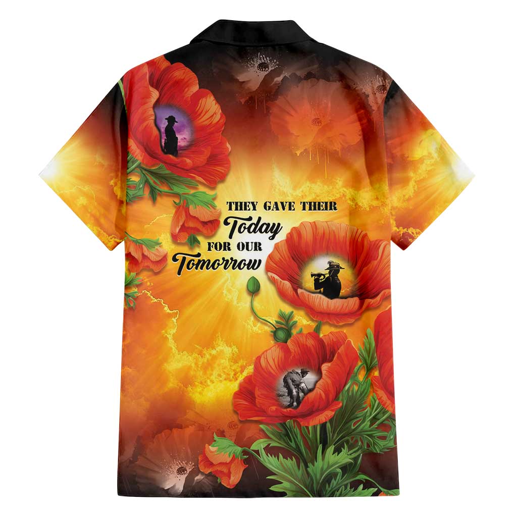 ANZAC Day Red Poppy Family Matching Tank Maxi Dress and Hawaiian Shirt Honoring The ANZAC Spirit LT05 - Polynesian Pride