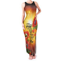 ANZAC Day Red Poppy Family Matching Tank Maxi Dress and Hawaiian Shirt Honoring The ANZAC Spirit LT05 Mom's Dress Orange - Polynesian Pride