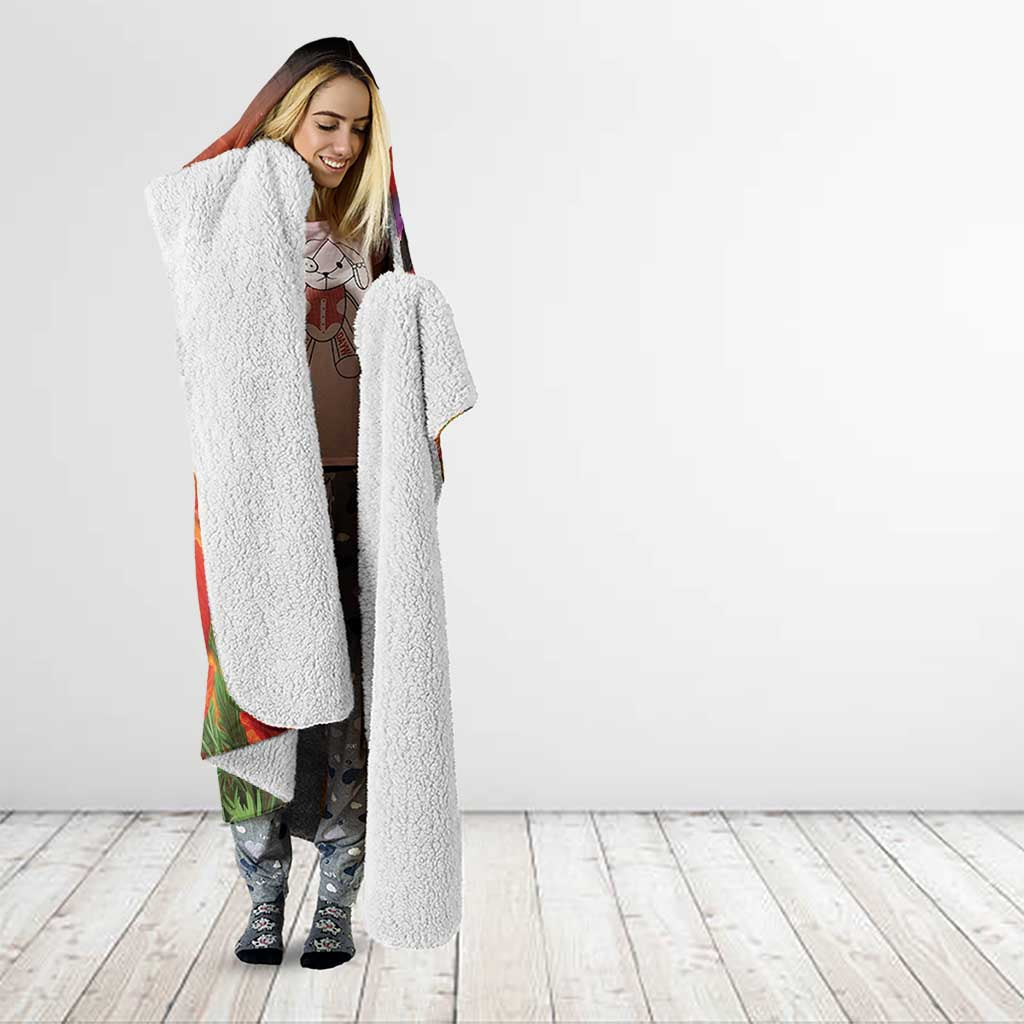 ANZAC Day Red Poppy Hooded Blanket Honoring The ANZAC Spirit LT05 - Polynesian Pride