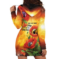 ANZAC Day Red Poppy Hoodie Dress Honoring The ANZAC Spirit LT05 - Polynesian Pride