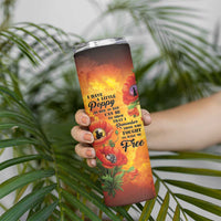 ANZAC Day Red Poppy Skinny Tumbler Honoring The ANZAC Spirit LT05 - Polynesian Pride